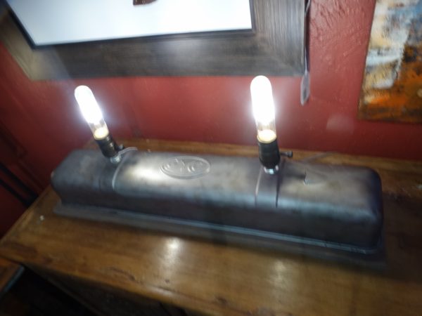 lamp repurposed gmc car part table lamp
