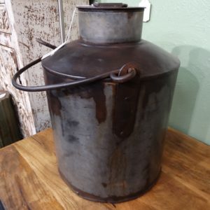 container heavy iron milk can