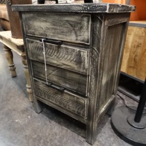 end table nightstand end table with two drawers gray