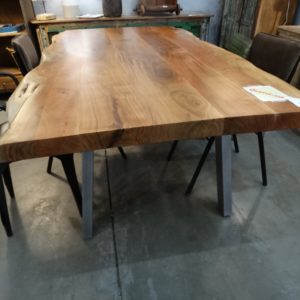 table live edge dining table 79"
