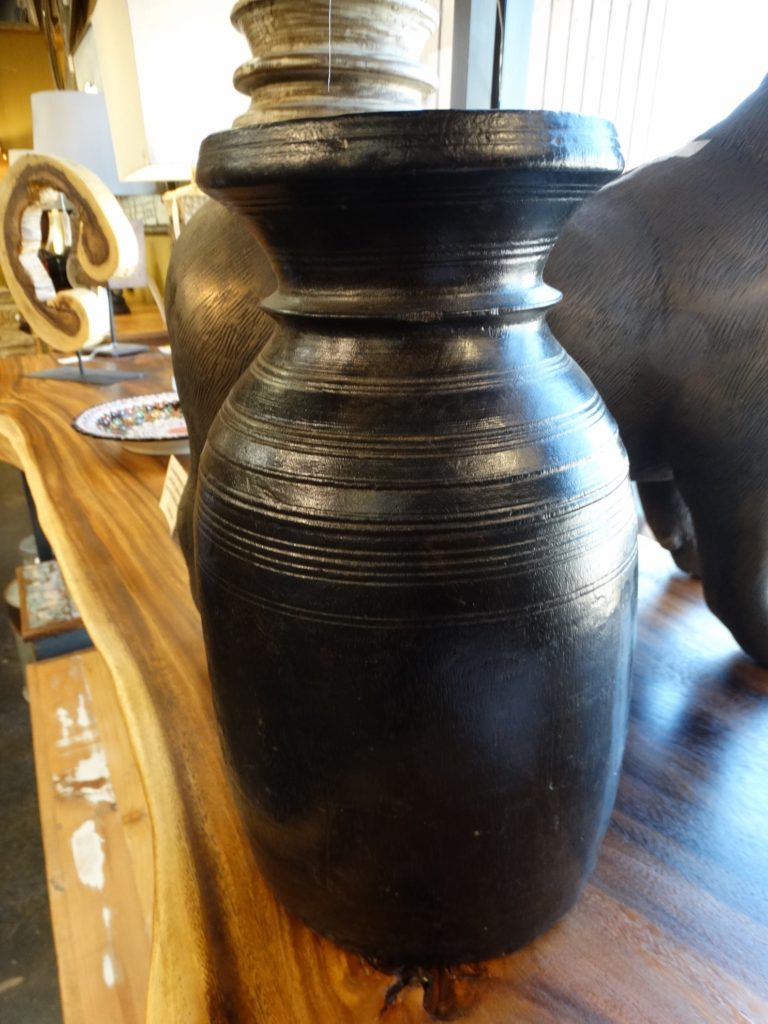 Vase Carved Wooden Vase