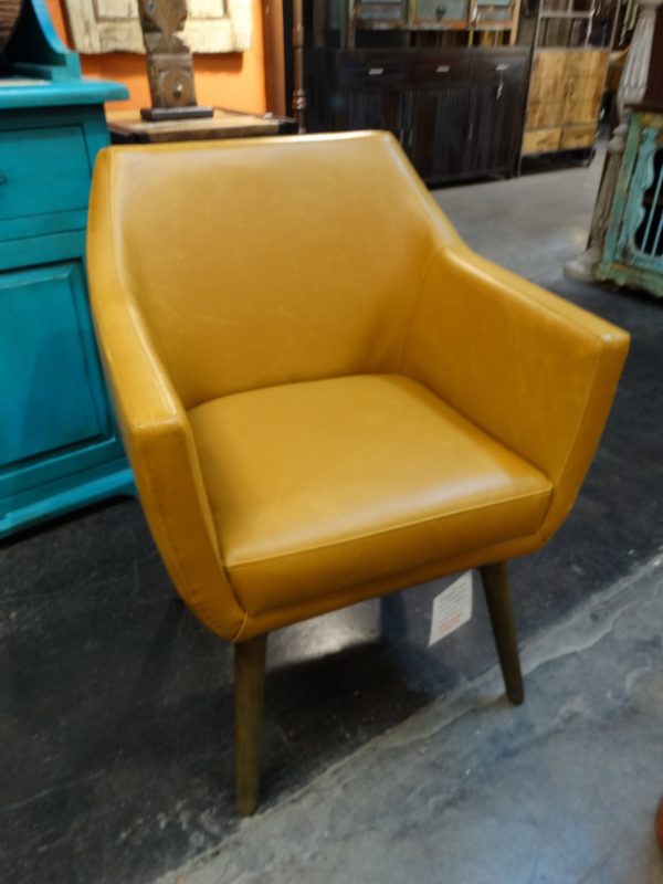 mustard club chair armchair