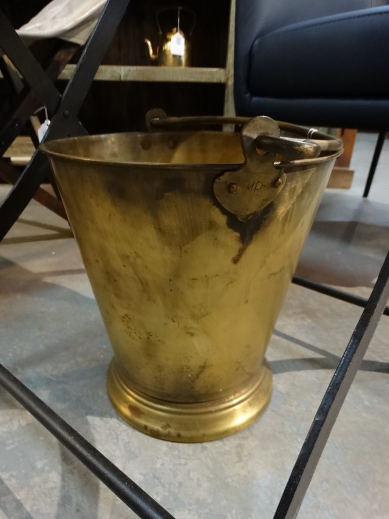 brass bucket with handle