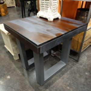 End Table Gray Wood Square End Table