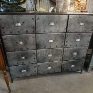 Dresser All Metal Chest of Drawers 12 Drawers