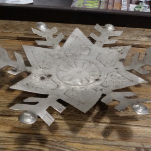 Tray Metal Snowflake Tray Plate