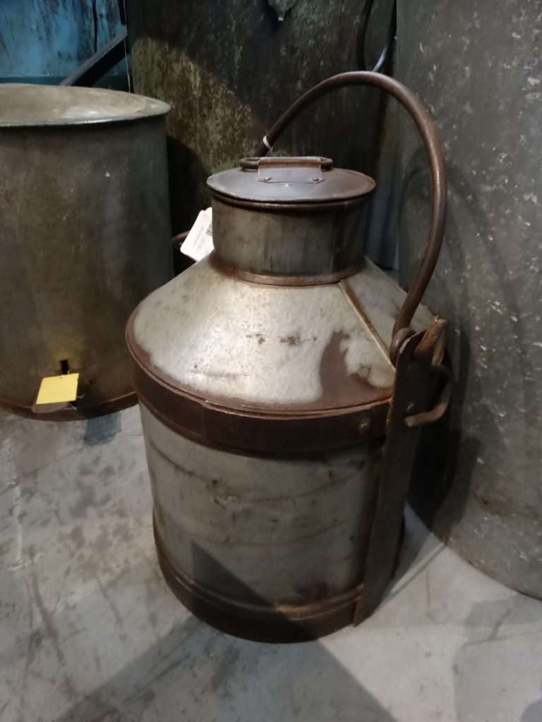 Canister Industrial Milk Pail Canister Container Decor