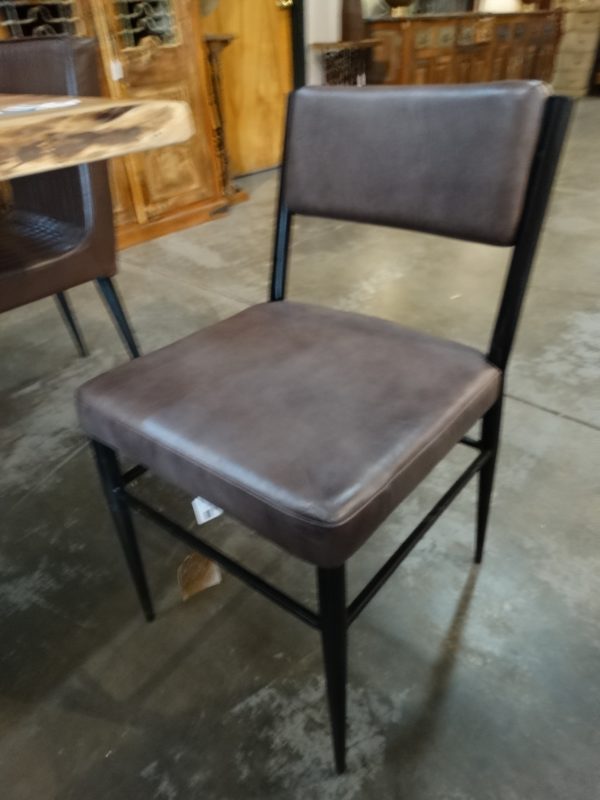 Chair Purple Leather Dining Side Chair