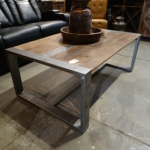 Coffee Table Industrial Coffee Table with Wood Top