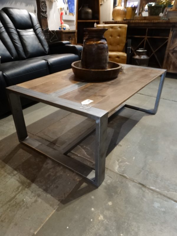 Coffee Table Industrial Coffee Table with Wood Top