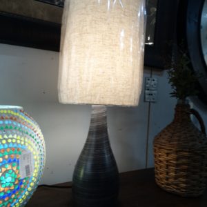 Lamp Dark Lamp with White Streaks Table Lamp
