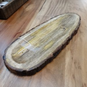 Tray Live Edge Wooden Tray with Bark