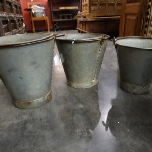 Buckets Set of 3 Metal Containers Buckets Pails