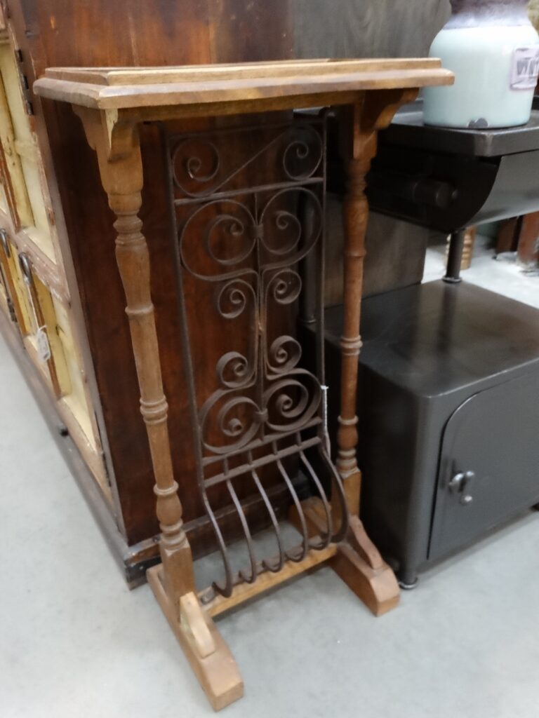 End Table Reclaimed Balcony Iron End Table Stand