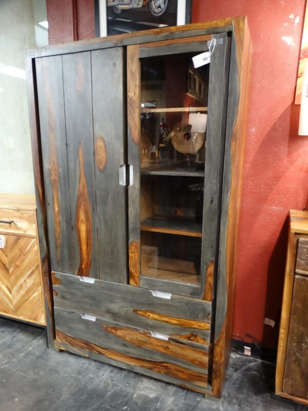 Cabinet Sheesham Gray Cabinet with Drawers