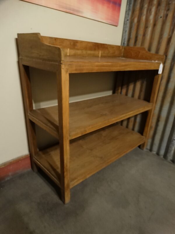 Shelf Wooden Open Shelf with 3 Shelves