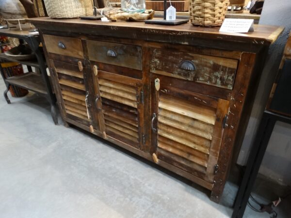 Sideboard Cabinet with Shutter Doors and Drawers