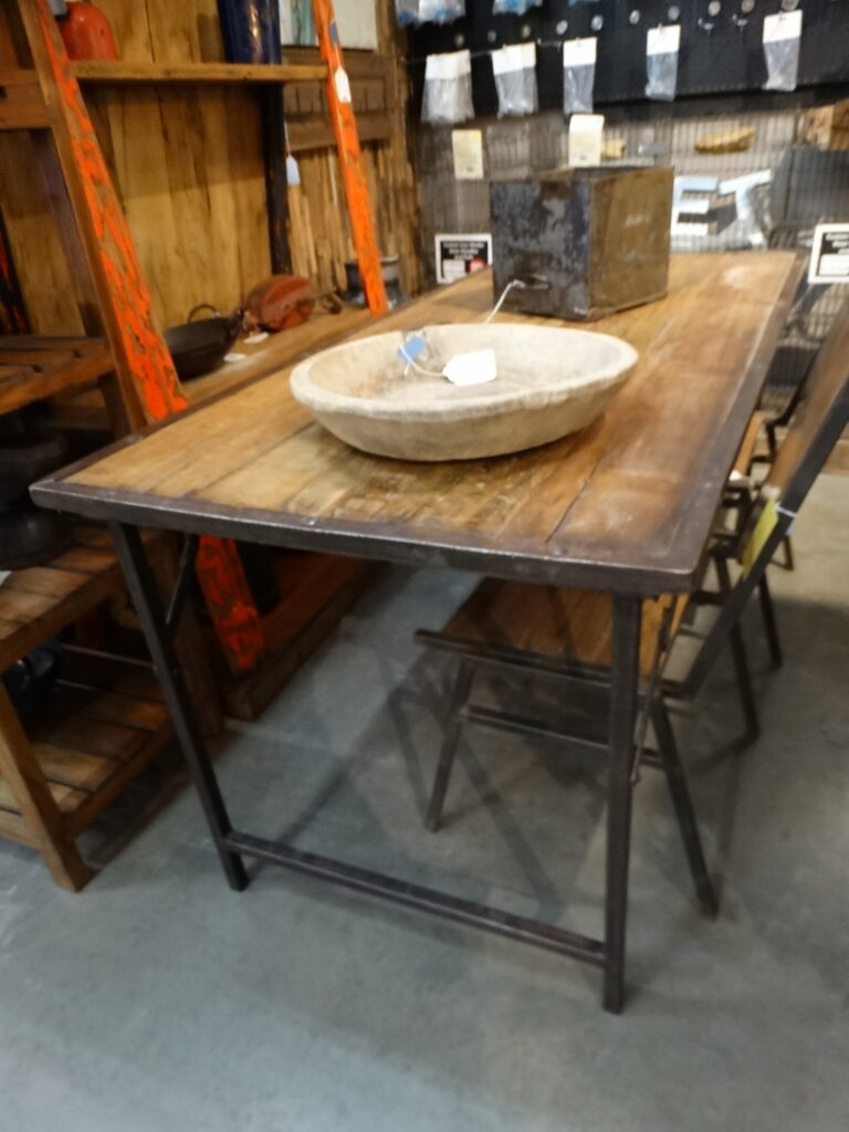 Table Folding Table with Wood Top