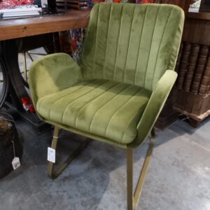 Chair Arm Chair Kiwi Green Ribbed