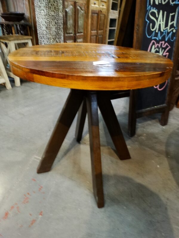 Table Bistro Round Table with Pedestal Legs Base
