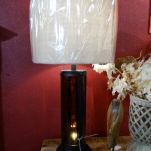 Lamp Brown Glass Lamp with Nightlight Base