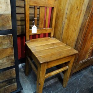 Chair Slatted Wooden Chair Small