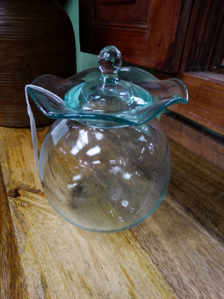 Pot Glass Pot Vase with Lid
