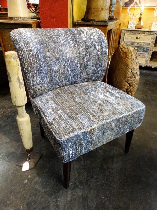 Chair Upholstered Chair Blue Brown