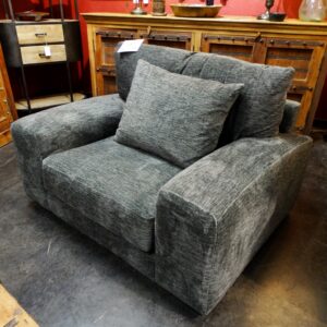 Armchair Soft Plush Gray XL Arm Chair