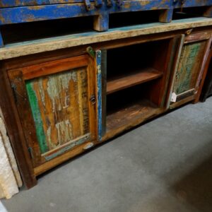 Cabinet Reclaimed Wood TV Console Cabinet