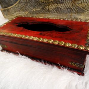 Box Decorative Red Tissue Box