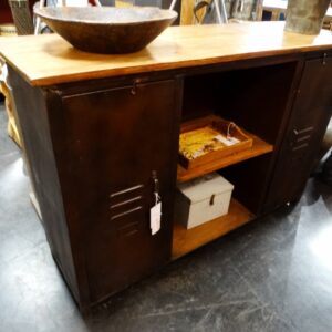 Cabinet Industrial TV Cabinet Locker Doors