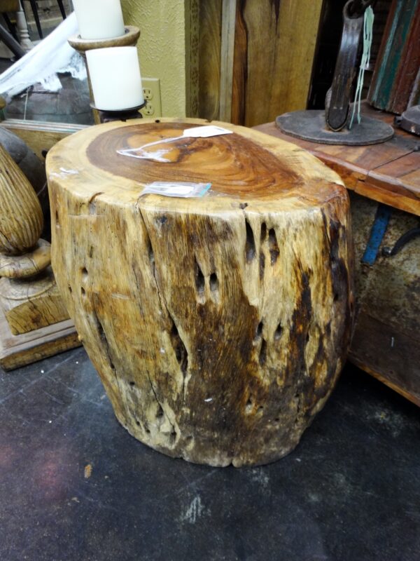 Stool Natural Wood Stump Stool End Table