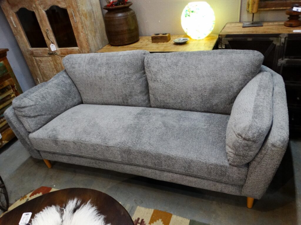 Sofa Gray Plush Sofa