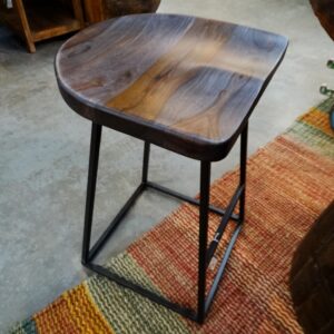 Wood Seat Counter Stool Midnight