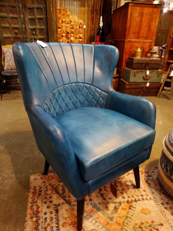 Arm Chair Traditional Arm Chair Wingback Blue