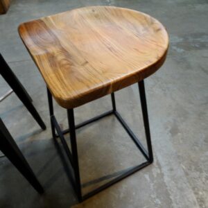 Wood Seat Counter Stool Natural