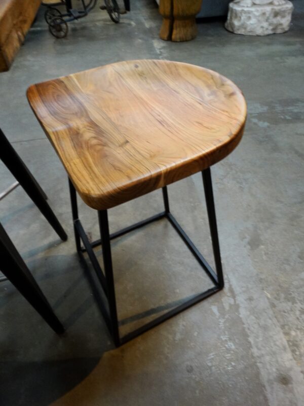 Wood Seat Counter Stool Natural