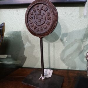 Decor Decorative Industrial Medallion on a Stand